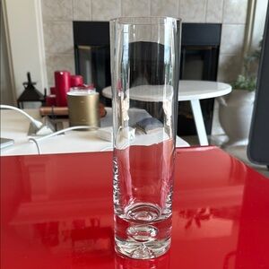 Clear Glass Cylinder Vase